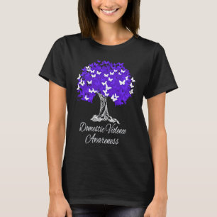 Domestic Våldsamheten Träd med Lila Butte T Shirt