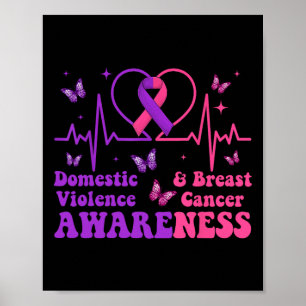 Domestic Violence& Breast Cancer Awareness Mo Poster