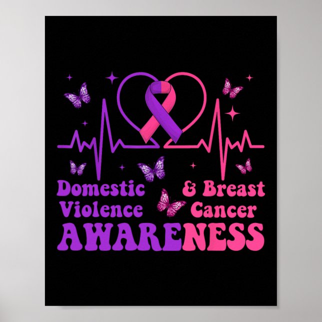 Domestic Violence&amp; Breast Cancer Awareness Mo Poster (Framsidan)