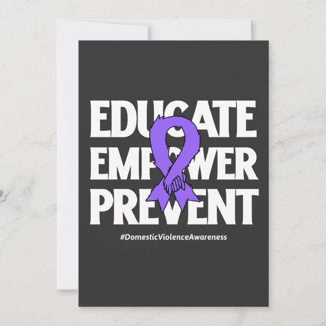 Domestic Violence Awareness 2024 Meddelande (Framsida)