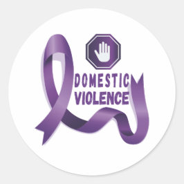 Domestic Violence Awareness Days Runt Klistermärke