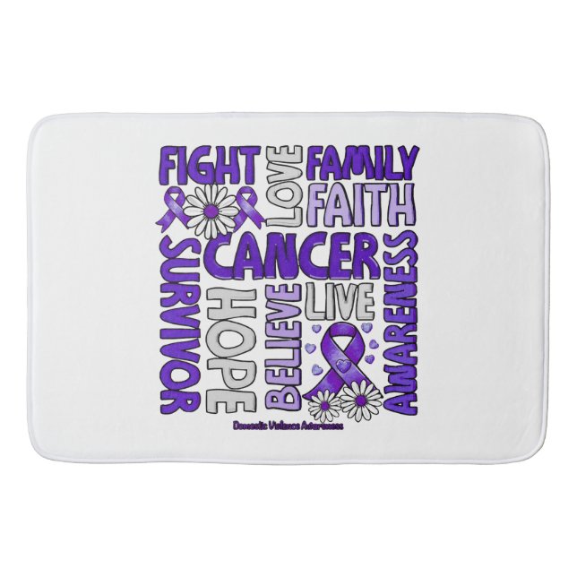 Domestic Violence Awareness - Fight kärlek Survor Badrumsmatta (Framsidan)