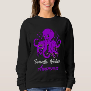 Domestic Violence Awareness Funny Octopus Lila S T Shirt