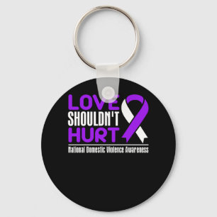 Domestic Violence Awareness - Kärlek borde inte On Nyckelring