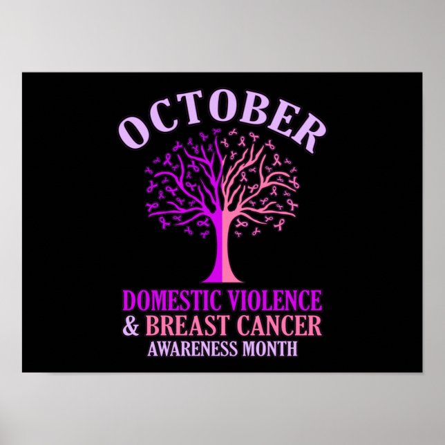 Domestic Violence Awareness Månad Oktobersupport Poster (Framsidan)