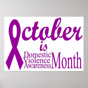 Domestic Violence Awareness Månad Poster