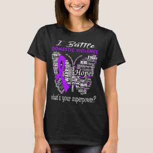 Domestic Violence Awareness Month Ribbon Gifts T Shirt