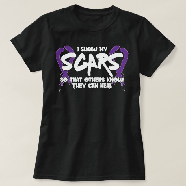 Domestic Violence Awareness Quote for Survivor Pul T Shirt (Design framsida)