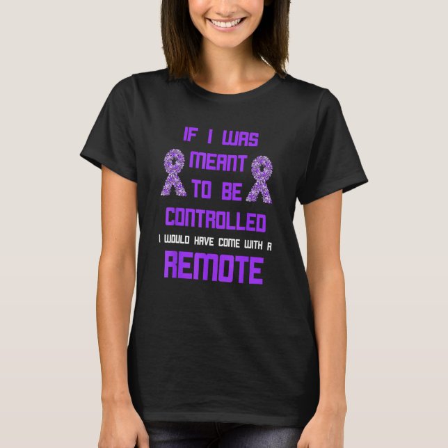 Domestic Violence Awareness Remote World Narcissis T Shirt (Framsida)