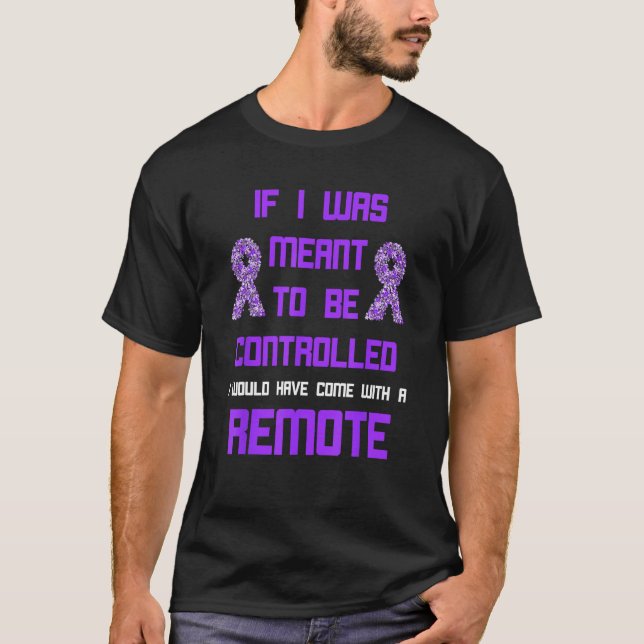 Domestic Violence Awareness Remote World Narcissis T Shirt (Framsida)