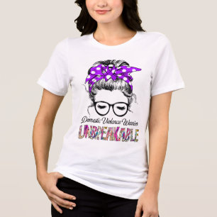 Domestic Violence Awareness Ribbon Support-gåvor T Shirt