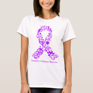 Domestic Violence Awareness Ribbon Support-gåvor T Shirt