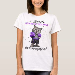 Domestic Violence Awareness Ribbon Support-gåvor T Shirt