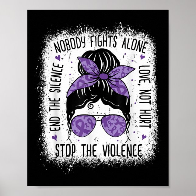 Domestic Violence Awareness Stop Domestic Viol Poster (Framsidan)