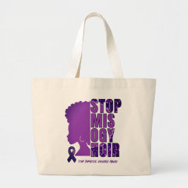 Domestic Violence Awareness STOP MISOGYNOIR Jumbo Tygkasse