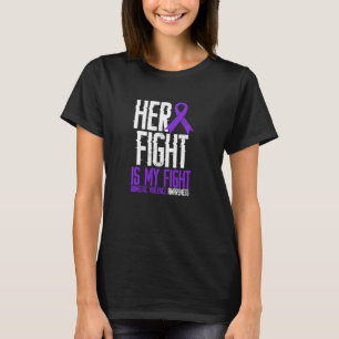 Domestic Violence Awareness utformar hennes kamp m T Shirt