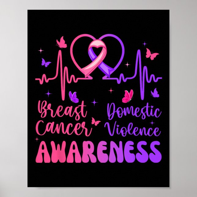 Domestic Violence Breast Cancer Awareness Month Poster (Framsidan)