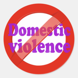 Domestic Violence: Bryt tystnaden Runt Klistermärke