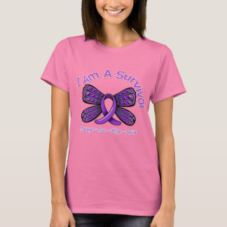Domestic Violence Butterfly Jag är en efterlevande Tee