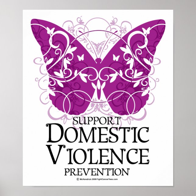 Domestic Violence Butterfly Poster (Framsidan)