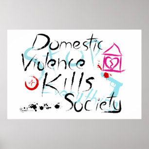 Domestic Violence Dödas Society Poster