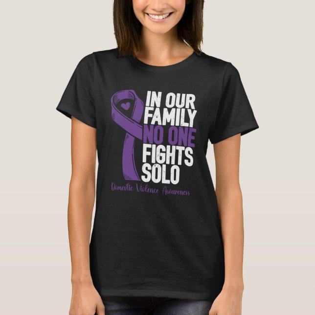 Domestic Violence  Family Domestic Violence Awaren T Shirt (Framsida)