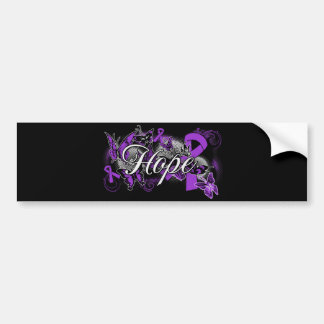 Domestic Violence Hope Garden Ribbon Bildekal
