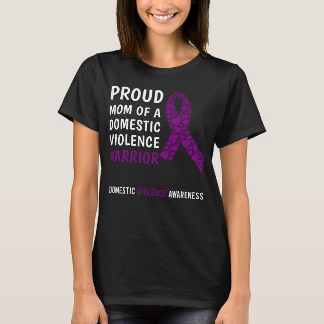 Domestic Violence Mamma T Shirt (Framsida)