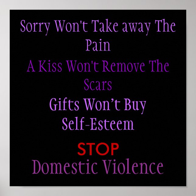 Domestic Violence Poster (Framsidan)