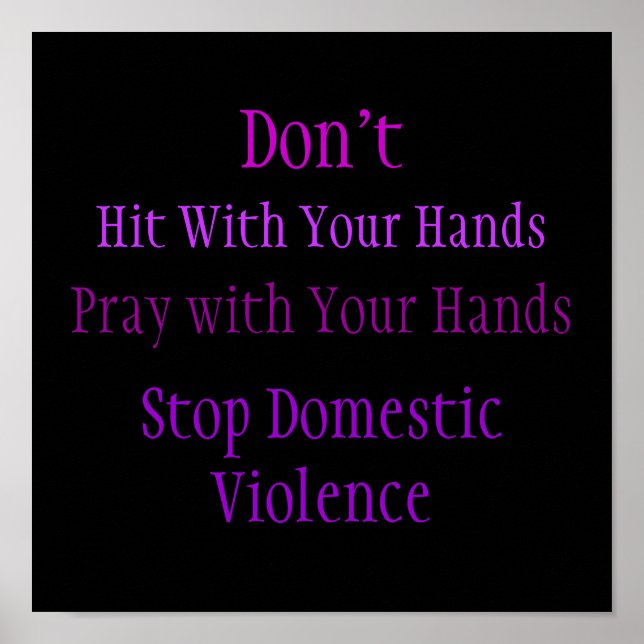Domestic Violence Poster (Framsidan)