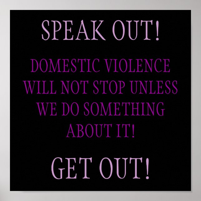 Domestic Violence Poster (Framsidan)