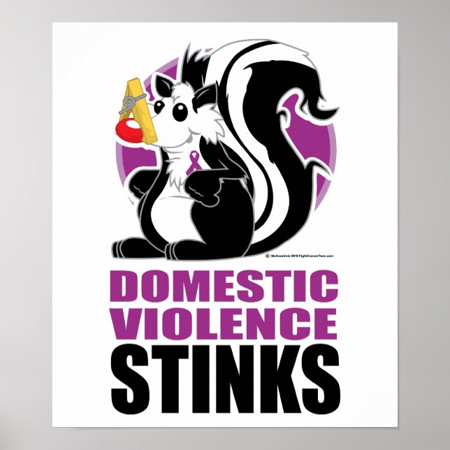Domestic Violence Stinks Poster (Framsidan)