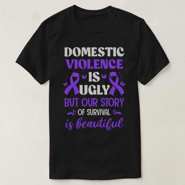 Domestic Violence Survivor Domestic Abuse Awarenes T Shirt (Design framsida)