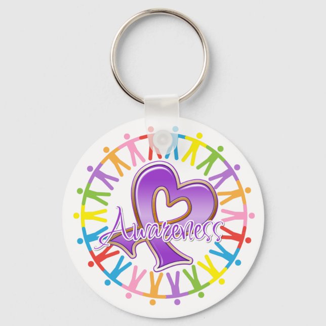 Domestic Violence Unite in Awareness Nyckelring (Framsida)