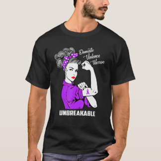Domestic Violence Warrior Obrytable Awareness T Shirt