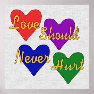 Domesticens medvetenhet om våld poster