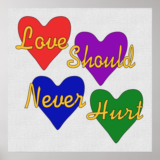 Domesticens medvetenhet om våld poster (Framsidan)