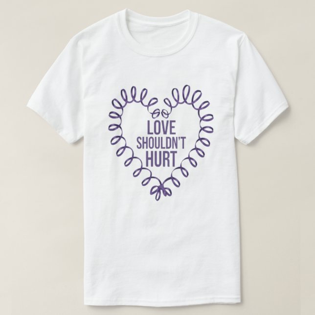 Domesticens medvetenhet om våld T-Shirt (Design framsida)