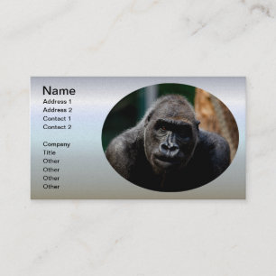 Dominant Primate Gorilla Ape Visitkort