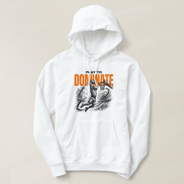 DOMINERA Basketspelare  | Sportgata Hoodie (Design framsida)