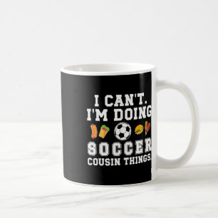 Dominerande Fotbollsplan Fotbollsspelare Aktion US Kaffemugg