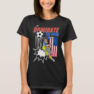 Dominerande spelaren på planen fotbollsspelarens a t shirt