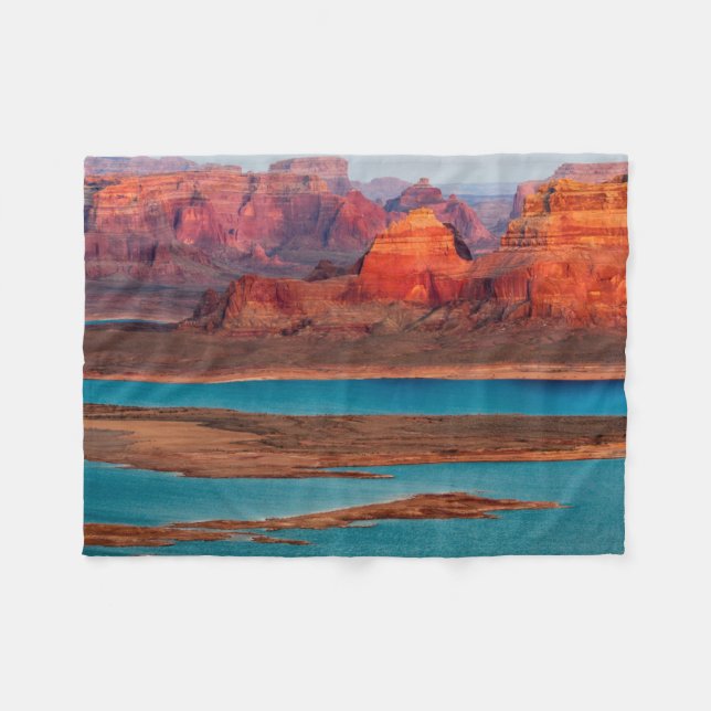 Dominguez Butte & Lake Powell, Utah Fleecefilt (Framsidan (Horisontell))