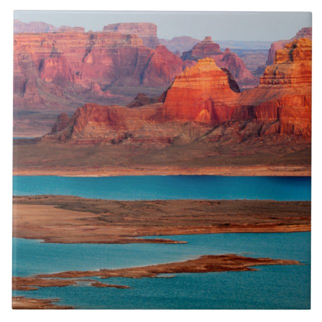 Dominguez Butte & Lake Powell, Utah Kakelplatta (Framsidan)
