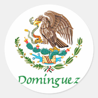 Domínguez Mexican National Seal Runt Klistermärke