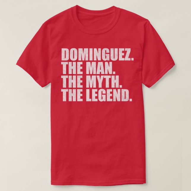 DominguezDominguez Family namn Dominguez, efternam T Shirt (Design framsida)