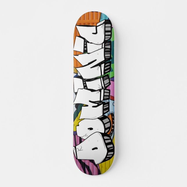 Dominic Graffiti Anpassningsbar Personlig Skateboa Mini Skateboard Bräda 18,5 Cm (Framsida)