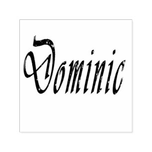 Dominic, Namn, Logotyp Självfärgande Stämpel