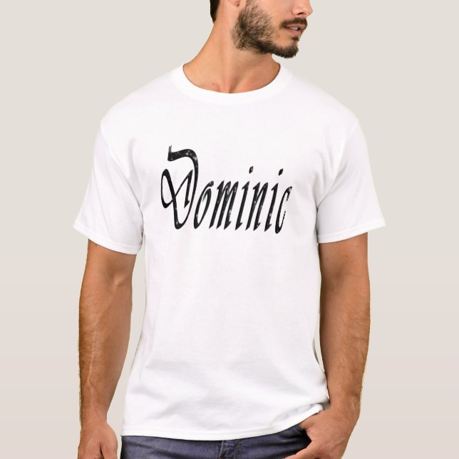 Dominic, Namn, Logotyp Tröja (Framsida)