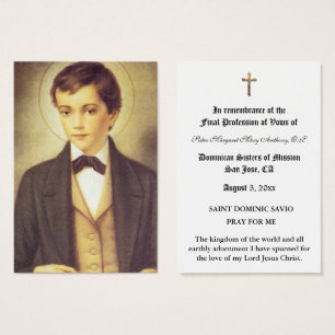 DOMINIC SAVIO VISITKORT